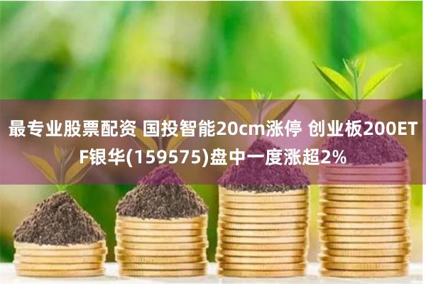 最专业股票配资 国投智能20cm涨停 创业板200ETF银华(159575)盘中一度涨超2%